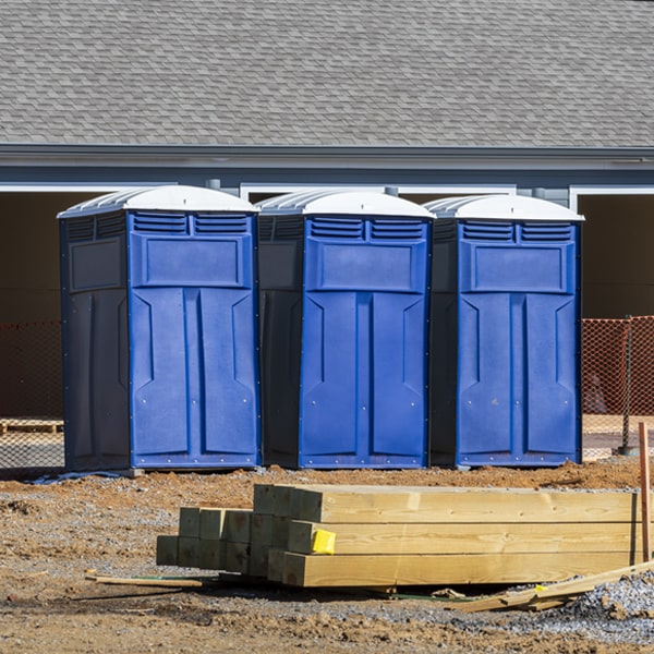 how often are the porta potties cleaned and serviced during a rental period in Shirleysburg